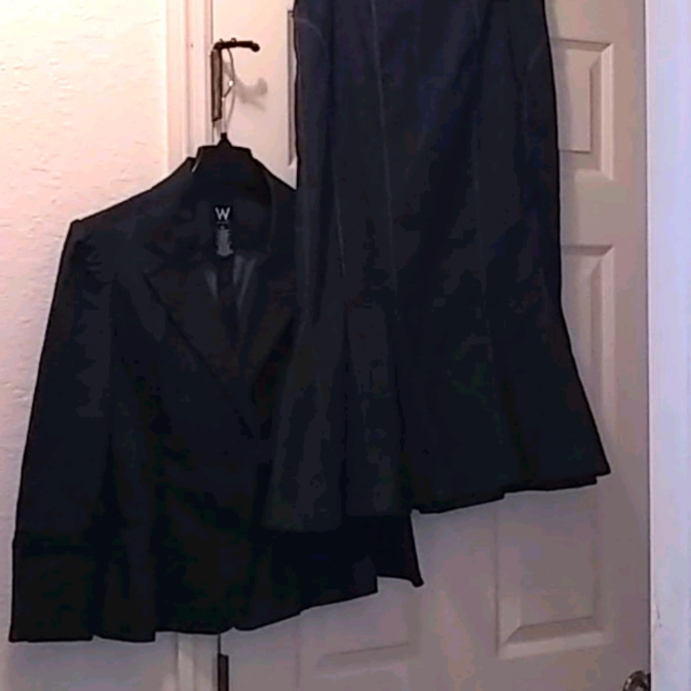 W Work To Weekend 2-pc Denim Jacket/Skirt